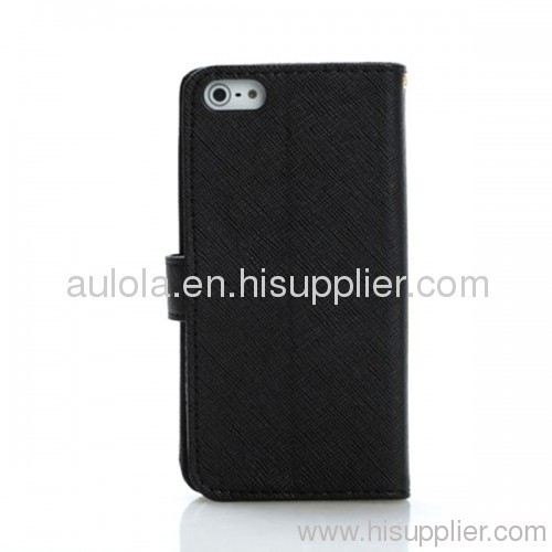 Protective PU Leather Case with Card Slots for Iphone5