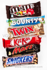 Chocolate Bars MARS - SNICKERS - TWIX - LION - KIT KAT - BOUNTY - MILKY WAY
