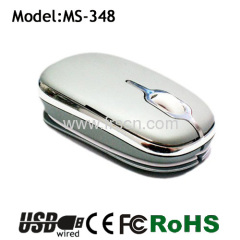 Special unique one way retractable mouse by one side retractable cable mouse