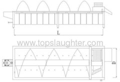 Poultry processing equipment water chilling machine (Halal)