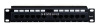 CAT6 12 ports Black Patch Panel