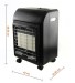 Cabinet portable gas heater with wheels