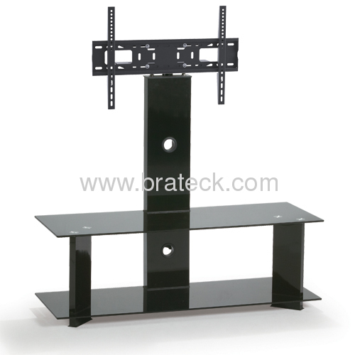 Tempered Glass TV Stand with universal bracket