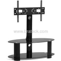 Economical Glass and Metal TV Stand