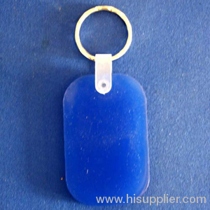 high quality soft pvc keychain with blue