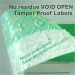 Security tamper proof seal stickers