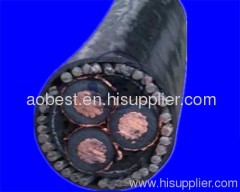 Copper Conductor XLPE Insulated PVC Sheathed 6KV Underground Power Cable