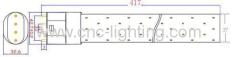 Single Ended Plug-In 0-100% Dimming PLL 2G11 led tube with Epistar 5630LED chips