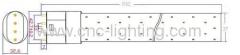 Single Ended Plug-In 0-100% Dimming PLL 2G11 led tube with Epistar 5630LED chips