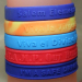 debossed swirl color silicone wristbands