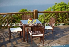 Garden furniture dining table and chairs