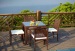 Garden furniture dining table and chairs