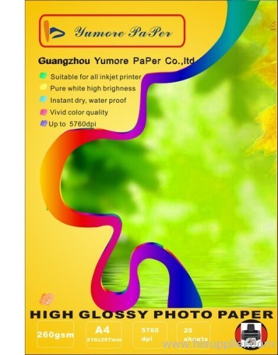 260g High Glossy Photo Paper