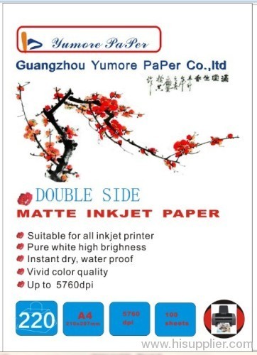 Double side Cast Coated Glossy Paper