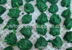 frozen spinach ball cut