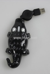 crocodile shape 3d usb wired mini mouse for gift promotion