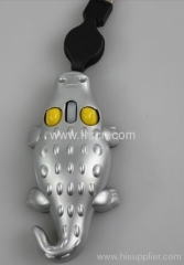 crocodile shape 3d usb wired mini mouse for gift promotion