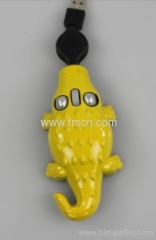 crocodile shape 3d usb wired mini mouse for gift promotion