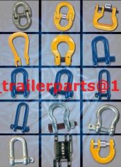 high polished steel and stainless steel dee shackle