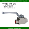 1/2 inch hydraulic oil 2 way threaded ball valve dn13 hydraulic oil exporter with two mounting holes