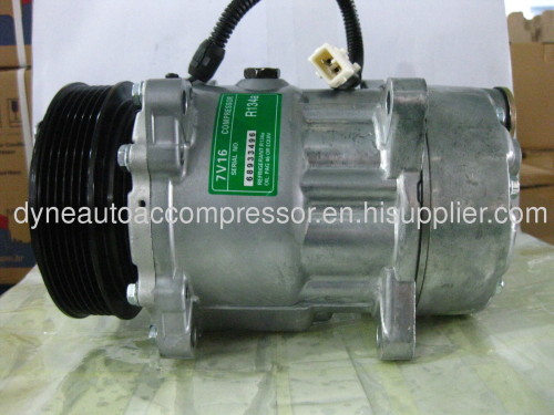 DYNE 7v16 auto air compressor for FIAT SCUDO ULISSE CITROEN BERLINGO SD7V16 1106 6453L5 6453FE 9613260680