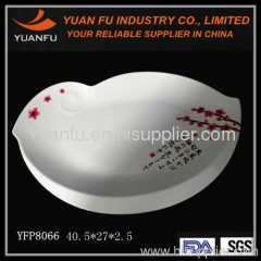 Melamine printing white popular plate