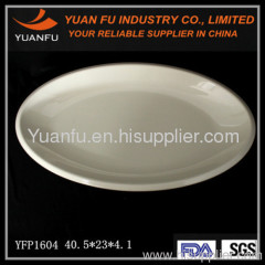 Unbreakable oval melamine cater plate