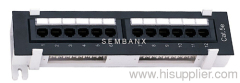 CAT5E 12 ports wall mounted Patch Panel