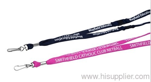 1.2cm polyester bootlace lanyards
