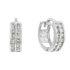 Rhodium Plated Earrings,Fashion Earrings with CZ