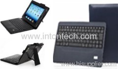 Bluetooth keyboard with leather case for the new Ipad/Ipad2