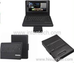 Bluetooth keyboard with leather case for Google Nexus 7"