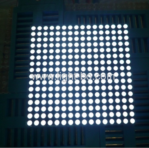 Ultra Bright White 1,8 mm 16 x 16 Dot Matrix LED Display für Message-Board, 40 x 40 x 3,5 mm