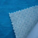 Blue and white interlock fabric blended of wool and polyester