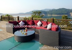 Patio leisure rattan furniture sofa sets