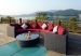 Garden pe rattan sofa lounges