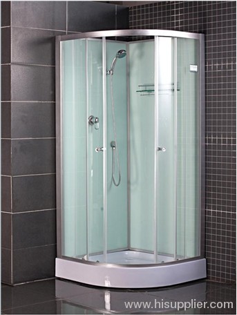 Commodity shelf shower cabin