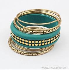 Fashion design Wrap ladys' bangle (green)
