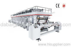 DBAY600-1800C 8Color 3or5 motors Computerized color register high speed Rotogravure Printing Machine