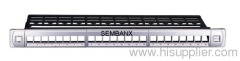 24 ports empty with cable manager Patch Panel