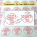 Transparent Circle Destructible Vinyl Labels