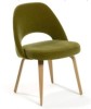 Beech wood fabric chair