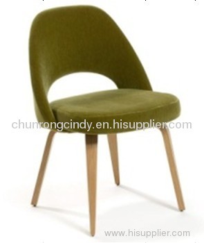 Beech wood fabric chair