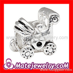 Wholesale european Silver Plated Antique Alloy Angel Charm for bracelets