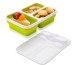 New 3 Grids Silicone Collapsible Lunch Box