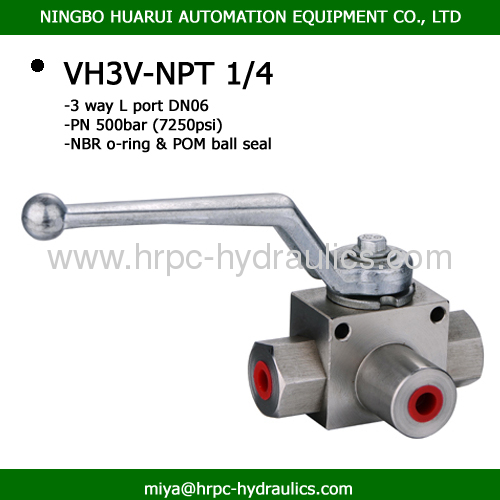 hydraulic threaded ball valves