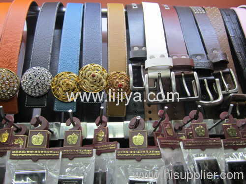 embossed leather name belts