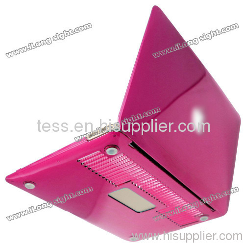 2013 Hot Sale For Apple Macbook Case,Rubber Case For Macbook Rubber Case -11.6 deep pink