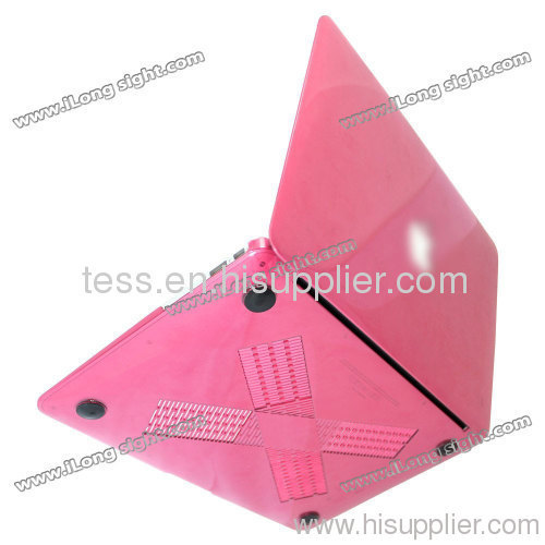 2013 Hot Sale For Apple Macbook Case,Rubber Case For Macbook Rubber Case -11.6'' pink