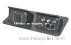 Composite AV Desk Pop Up Outlet For Home , GB / FR Power Plug
